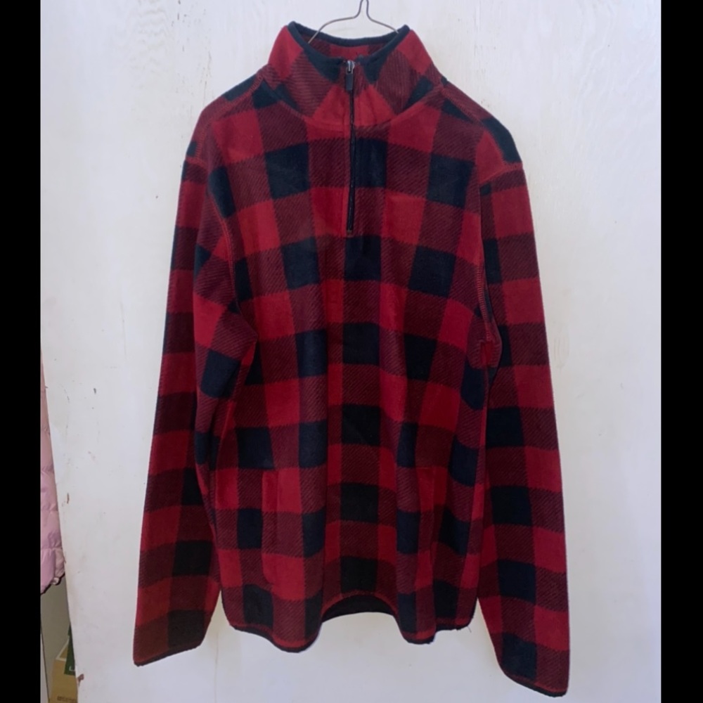 Size S warm turtle neck zipper flannel